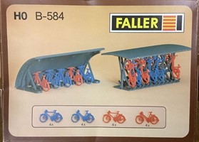 Faller B 584 H0 2 Fietsenrekken Met Fietsen Modelrailway