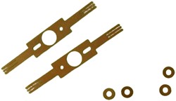 Train-O-Matic 01080109  - CC-A2 (10 pcs with 100mm wire) Sleepcontact voor bij de wielen/draaistel (55)