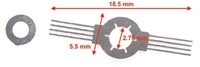 Train-O-Matic 01080114  - CC-N01 (10 pcs. / set) Sleepcontact voor bij de wielen/draaistel (55)-2