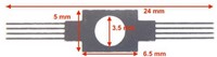 Train-O-Matic 01080115  - CC-N02 (10 pcs. / set) Sleepcontact voor bij de wielen/draaistel (55)-2