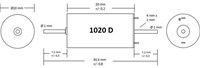 Micromotor.eu 1020DH -25800 - Motor 10x20 - double shaft – High speed (25800 RPM)-2