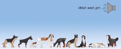 Noch 12852 H0 - Honden (Sound Szenen)-2