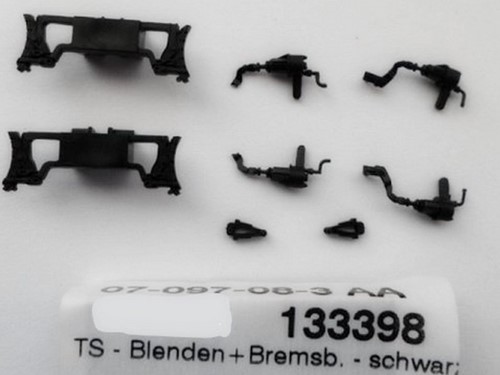 Roco 133398  - TS - Blenden+Bremsb. - schwarz