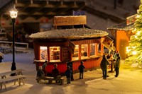 Faller 134006 H0 - 2 Marktkramen Met Verlichte Kerstboom-3