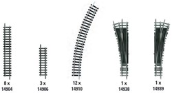Minitrix 14312 N - H2-spoorverlengingsset