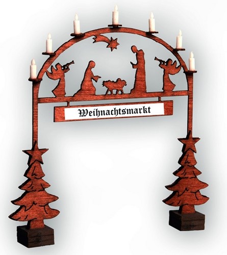 Noch 14391 H0 - Ingangsboog Kerstmarkt-2