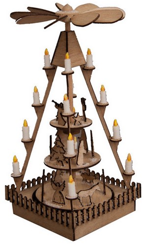 Noch 14395 H0 - Kerstmarkt pyramide-2