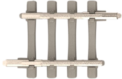 Minitrix 14503 N - Rechte Rails met betonnen dwarsliggers 17,5 mm