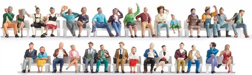 Noch 16045 H0 - Mega set, zittende figuren