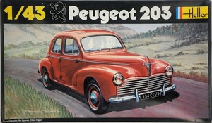 Heller SB 1/43 - Peugeot 203 Cabriolet Crème