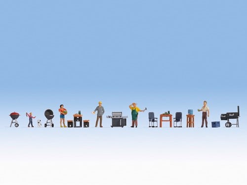 Noch 16200 H0 - BBQ party, figuren themawereld