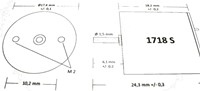 Micromotor.eu 1718S - Motor 17x18 - Single shaft-2