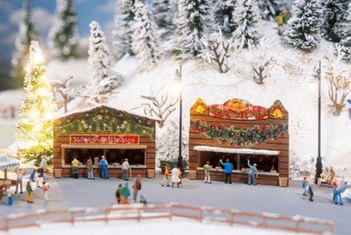 Faller 272020 N - 2 Kraampjes Op De Kerstmarkt