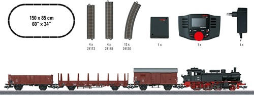 Marklin 29074 H0 - Digitaal startpakket 'Goederen trein tijdperk III' DB-3