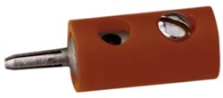 Brawa 3753 H0 - Querlochstecker, Braun [10 Stück]