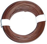 Brawa 3144 H0 - Litze 0,20 mm², 10 m Ring, braun