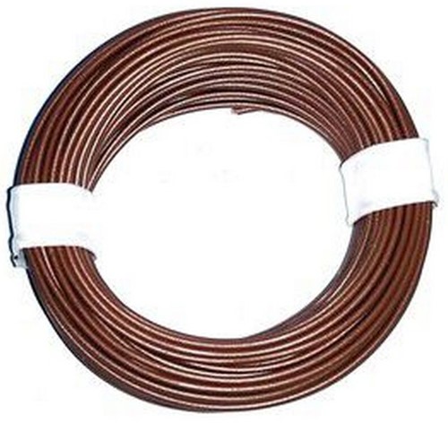 Brawa 3144 H0 - Litze 0,20 mm², 10 m Ring, braun