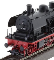 ESU 31184 H0 - Stoom Locomotief, H0, T18, 78 395 DR, zwart, Ep III, Vorbildzustand um 1967, LokSound, Doppelraucherzeuger, Rangierkupplung, DC/AC-3