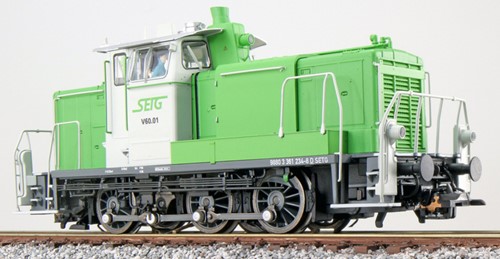 ESU X 31428 H0 - Diesellok, H0, BR V60, V60.01, grün-weiß, SETG