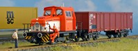 ESU 31436 H0 - Diesel Locomotief, H0, KG230, Locomotief 1 HVLE, Oranje, Ep VI, LokSound, Raucherzeuger, Rangierkupplung, DC/AC-2