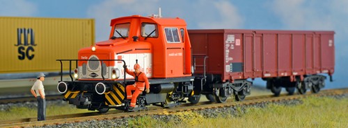 ESU 31436 H0 - Diesel Locomotief, H0, KG230, Locomotief 1 HVLE, Oranje, Ep VI, LokSound, Raucherzeuger, Rangierkupplung, DC/AC-2