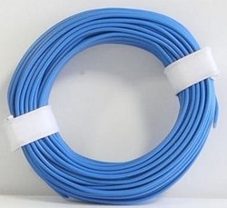 Brawa 3145 H0 - Litze 0,20 mm², 10 m Ring, blau