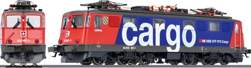 ESU 31532 H0 - Elektrische Locomotief, H0, AE6/6, 610 487-1 Langenthal SBB, rood/blauw, Ep V, Vorbildzustand um 2002, LokSound, Panto, DC/AC-2