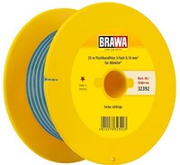 Brawa 32392 H0 - FB-Litze 0,14 mm², 25 m Spule, bl/bl/ge-2