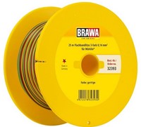Brawa 32393 H0 - FB-Litze 0,14 mm², 25 m Spule, ge/rt/gn-2