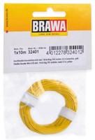 Brawa 32401 H0 - Decoderlitze 0,05 mm², 10 m Ring, gelb