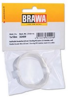 Brawa 32409 H0 - Decoderlitze 0,05 mm², 10 m Ring, weiss