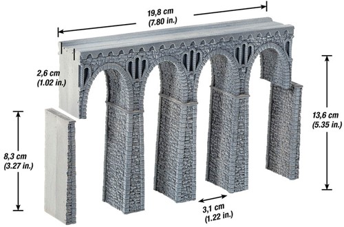Noch 34860 N - Viaduct, steen