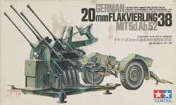 Tamiya 35091 - German 20mm Flak Vierling 38 met Sd.Ah.52 1:35