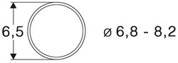 Roco 40067 H0 - Slipbanden 10Stk.6,8 bis 8,2mm (10stuks)