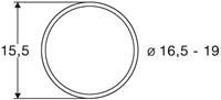 Roco 40072 H0 - Slipbanden 10Stk.16,5 bis 19mm (10stuks) 85622