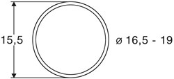 Roco 40072 H0 - Slipbanden 10Stk.16,5 bis 19mm (10stuks) 85622