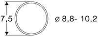 Roco 40073 H0 - Slipbanden 10Stk.8,8 bis 10,2mm (10stuks)