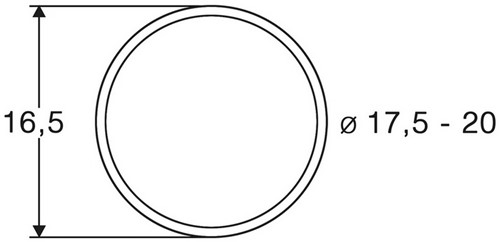 Roco 40077 H0 - Slipbanden 10Stk.17,5 bis 20mm (10stuks)