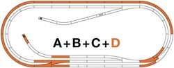 Roco 42022 - Gleisset D ROCO-LINE mit Bettung polarisiert