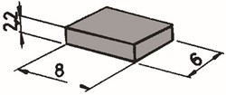 Roco 42256 - Magnete für Reed Kontakt 6 Stück