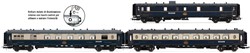 Rivarossi HR4391 H0 - CIWL 3-delige Set 'EdelWit Pullman Express' set 2/2 (DD3 VPC Fleche d'Or + VP Étoile du Nord) ep. II