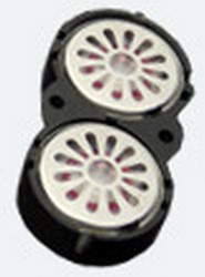 ESU 50327  - Zwei Lautsprecher 16mm, oval, 8 Ohm, 1~2W, mit gemeinsamer Schallkapsel (37)