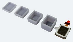 ESU 50353  - Lautsprecher 13mm x 18mm x 4.5mm, rechteckig, 4 Ohm, mit Schallkapselset