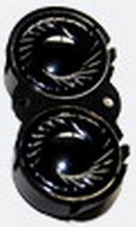 ESU 50447  - Zwei Lautsprecher 16mm, oval, 100 Ohm, mit gemeinsamer Schallkapsel