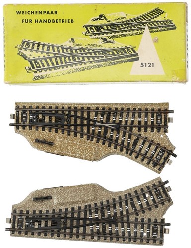 Märklin 5121 H0 - M-Rails Handwisselpaar L-R R2 Grote Hendel