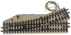 Märklin 5221/5202 H0 - M-Rails Elektrische Wissel Links 180 mm 30gr Kleine Hendel