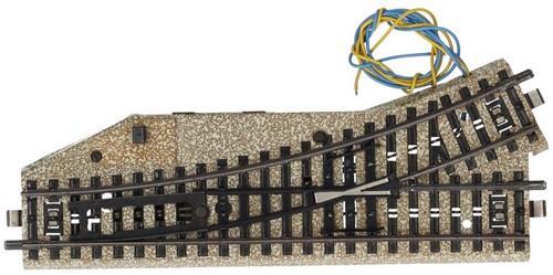 Märklin 5221/5202 H0 - M-Rails Elektrische Wisselpaar L/R 180 mm 30gr Kleine Hendel-3