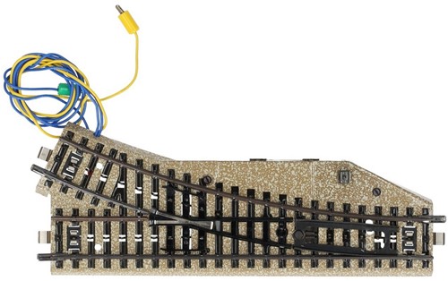 Märklin 5221/5202 H0 - M-Rails Elektrische Wisselpaar L/R 180 mm 30gr Kleine Hendel-2