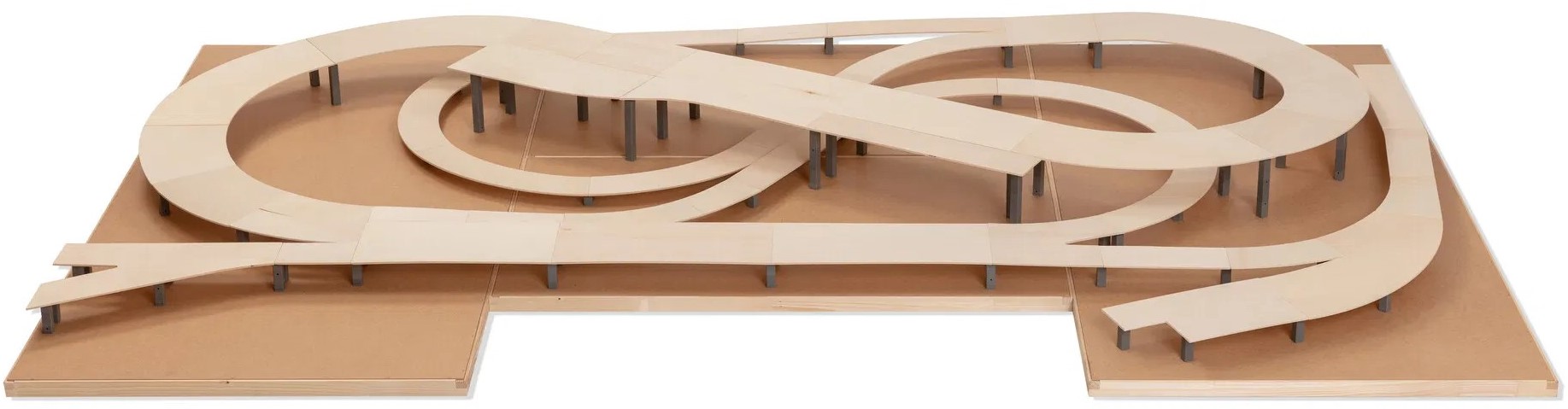 NOCH Easy Track Martin City – Kit De Construction De Voie (243x148 Cm) – Modélisme Ferroviaire DIY Avec Guide Inclus