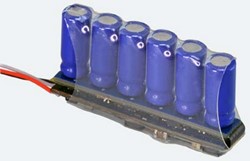 ESU 54673 N TT H0 - PowerPack MiniXS, Energiespeicher mit MCU für LokPilot 5 / LokSound 5, 6*0.22F/2.7V, 25.5 x 4.5 x 13.5mm